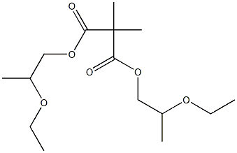 Dimethylmalonic acid bis(2-ethoxypropyl) ester 구조식 이미지