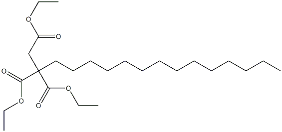 Hexadecane-1,2,2-tricarboxylic acid triethyl ester 구조식 이미지