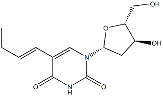 5-[(E)-1-Butenyl]-2'-deoxyuridine 구조식 이미지