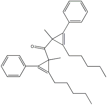 Phenyl(1-methyl-2-pentyl-2-cyclopropenyl) ketone 구조식 이미지