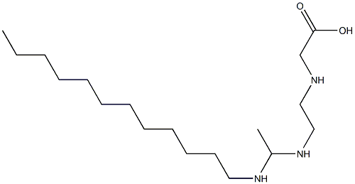 N-[2-[1-(Dodecylamino)ethylamino]ethyl]glycine 구조식 이미지