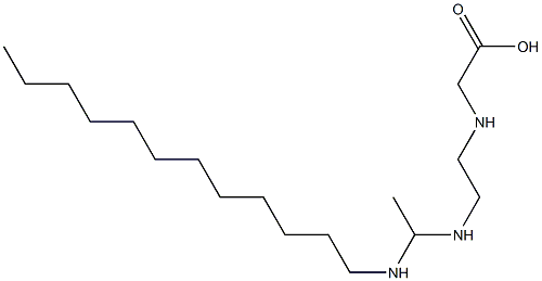 N-[2-[1-(Dodecylamino)ethylamino]ethyl]glycine Structure