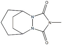 Tetrahydro-2-methyl-5,9-ethano-1H,5H-[1,2,4]triazolo[1,2-a][1,2]diazepine-1,3(2H)-dione Structure