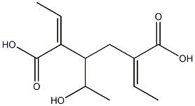 Bis[(E)-2-butenoic acid]1-(1-hydroxyethyl)-1,2-ethanediyl ester 구조식 이미지