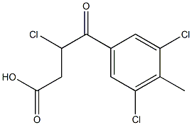 3-Chloro-3-(3,5-dichloro-4-methylbenzoyl)propionic acid 구조식 이미지