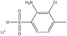 2-Amino-3-chloro-4-methylbenzenesulfonic acid lithium salt Structure