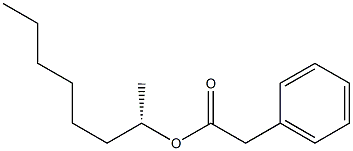 (+)-Phenylacetic acid (S)-1-methylheptyl ester Structure