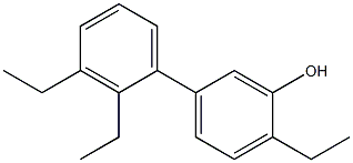 2-Ethyl-5-(2,3-diethylphenyl)phenol 구조식 이미지