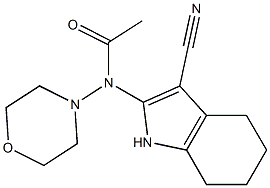 2-(Morpholinoacetylamino)-4,5,6,7-tetrahydro-1H-indole-3-carbonitrile Structure