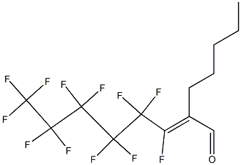 3,4,4,5,5,6,6,7,7,8,8,8-Dodecafluoro-2-pentyl-2-octenal Structure