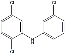 2,5-Dichlorophenyl 3-chlorophenylamine 구조식 이미지