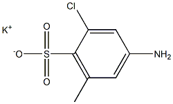 4-Amino-2-chloro-6-methylbenzenesulfonic acid potassium salt Structure