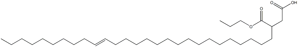 3-(17-Heptacosenyl)succinic acid 1-hydrogen 4-propyl ester Structure