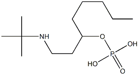 Phosphoric acid [2-(tert-butylamino)ethyl]hexyl ester Structure