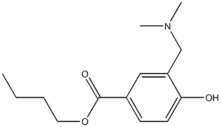 3-[(Dimethylamino)methyl]-4-hydroxybenzoic acid butyl ester Structure