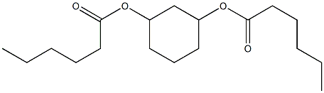 Dihexanoic acid 1,3-cyclohexanediyl ester Structure