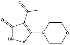 4-Acetyl-5-morpholinoisothiazol-3(2H)-one 구조식 이미지