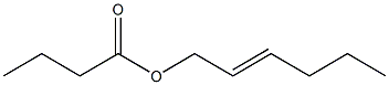 Butyric acid 2-hexenyl ester Structure