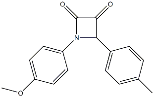 4-(p-Methylphenyl)-1-(p-methoxyphenyl)azetidine-2,3-dione 구조식 이미지