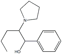 1-Phenyl-2-(pyrrolidin-1-yl)pentan-1-ol 구조식 이미지