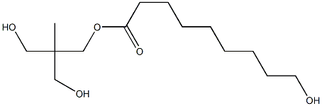 9-Hydroxynonanoic acid 2,2-bis(hydroxymethyl)propyl ester 구조식 이미지