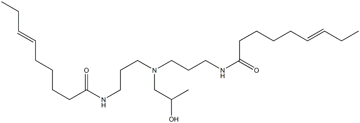 N,N'-[2-Hydroxypropyliminobis(3,1-propanediyl)]bis(6-nonenamide) 구조식 이미지