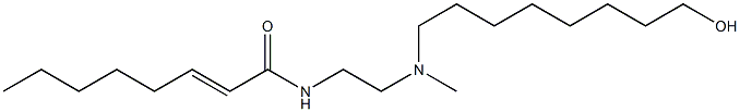 N-[2-[N-(8-Hydroxyoctyl)-N-methylamino]ethyl]-2-octenamide Structure