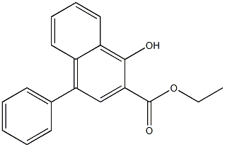1-Hydroxy-4-phenylnaphthalene-2-carboxylic acid ethyl ester Structure