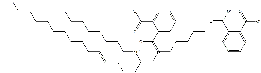Bis[phthalic acid 1-(4-hexadecenyl)]dioctyltin(IV) salt Structure