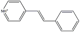 4-[(E)-2-Phenylethenyl]pyridinium Structure