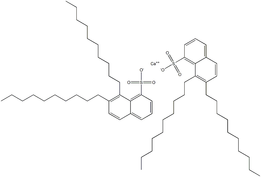 Bis(7,8-didecyl-1-naphthalenesulfonic acid)calcium salt 구조식 이미지