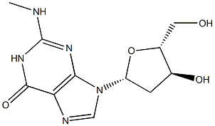 N-Methyl-2'-deoxyguanosine 구조식 이미지