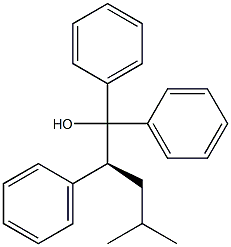 [S,(-)]-4-Methyl-1,1,2-triphenyl-1-pentanol Structure
