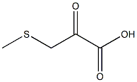 3-(Methylthio)pyruvic acid Structure