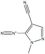2-Methyl-4-cyano-2H-pyrazole-3-diazonium 구조식 이미지