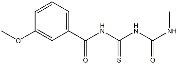 1-(3-Methoxybenzoyl)-5-methylthiobiuret 구조식 이미지
