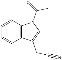 2-(1-Acetyl-1H-indol-3-yl)acetonitrile Structure