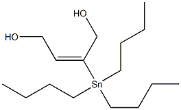 (E)-2-(Tributylstannyl)-2-butene-1,4-diol 구조식 이미지