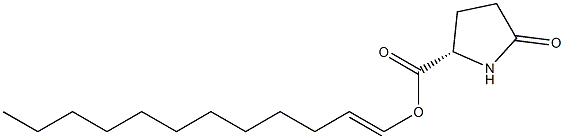 (S)-5-Oxopyrrolidine-2-carboxylic acid 1-dodecenyl ester Structure