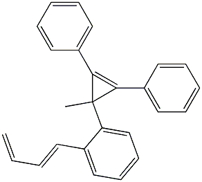 1-[2-(1-Methyl-2,3-diphenyl-2-cyclopropen-1-yl)phenyl]-1,3-butadiene Structure