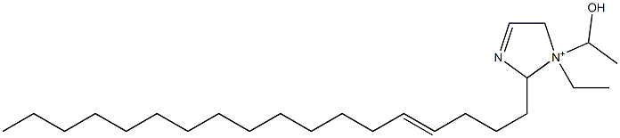 1-Ethyl-1-(1-hydroxyethyl)-2-(4-octadecenyl)-3-imidazoline-1-ium 구조식 이미지