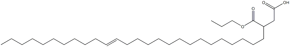 3-(15-Hexacosenyl)succinic acid 1-hydrogen 4-propyl ester Structure