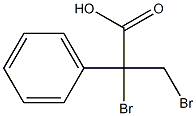 2,3-Dibromo-2-phenylpropionic acid Structure