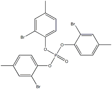 Phosphoric acid tris(2-bromo-4-methylphenyl) ester Structure