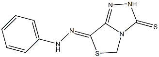 7-(2-Phenylhydrazono)-7H-thiazolo[4,3-c]-1,2,4-triazole-3(2H)-thione Structure