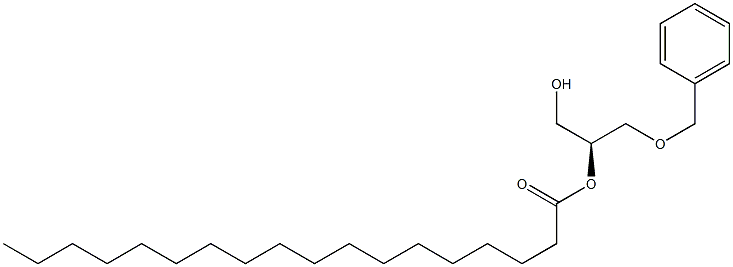[S,(-)]-3-O-Benzyl-2-O-stearoyl-D-glycerol 구조식 이미지