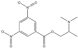 3,5-Dinitrobenzoic acid 2-dimethylaminopropyl ester Structure