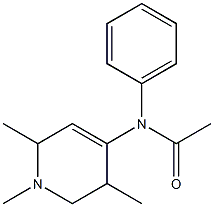 1,2,5-Trimethyl-1,2,5,6-tetrahydro-4-[phenyl(acetyl)amino]pyridine Structure