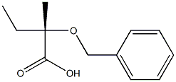 (2S)-2-Benzyloxy-2-methylbutyric acid Structure