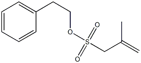2-Methyl-2-propene-1-sulfonic acid (2-phenylethyl) ester Structure